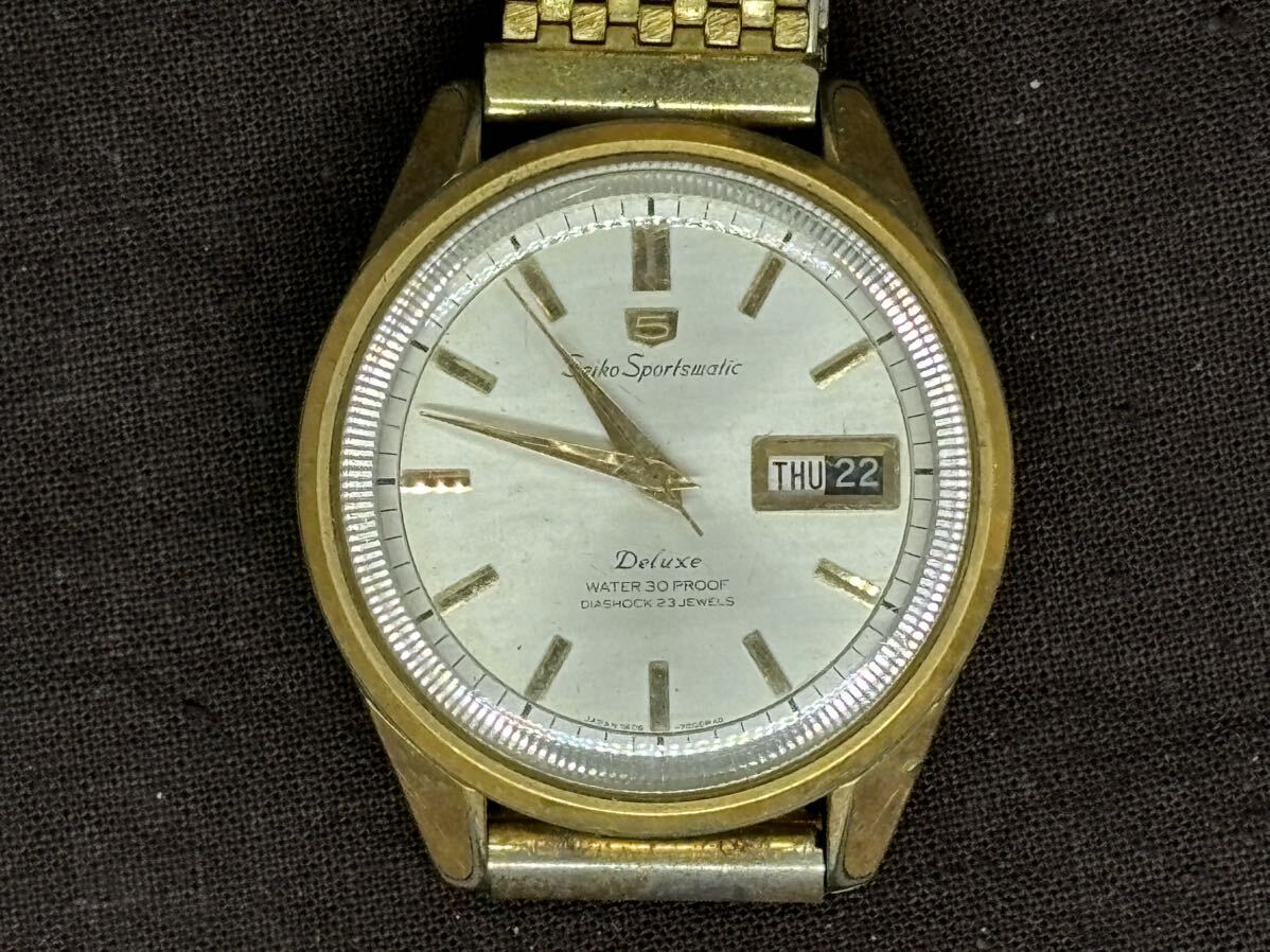 SEIKO Sportsmatic Deluxe 23石 自動巻き 現状品_画像1