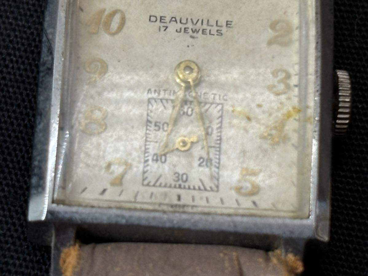 DEAUVILLE 17石 ANTIMAGNETIC　腕時計　ジャンク品_画像3