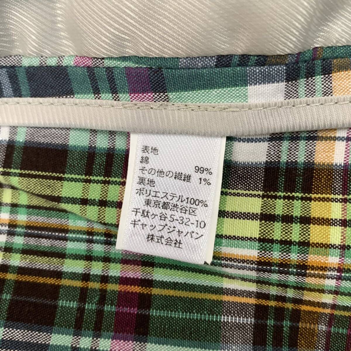 H ▼ 未使用 / 洗練されたデザイン!! '定価￥16,000' GAP ギャップ チェック柄 コットン テーラードジャケット 2ボタン size:S 紳士服 _画像8