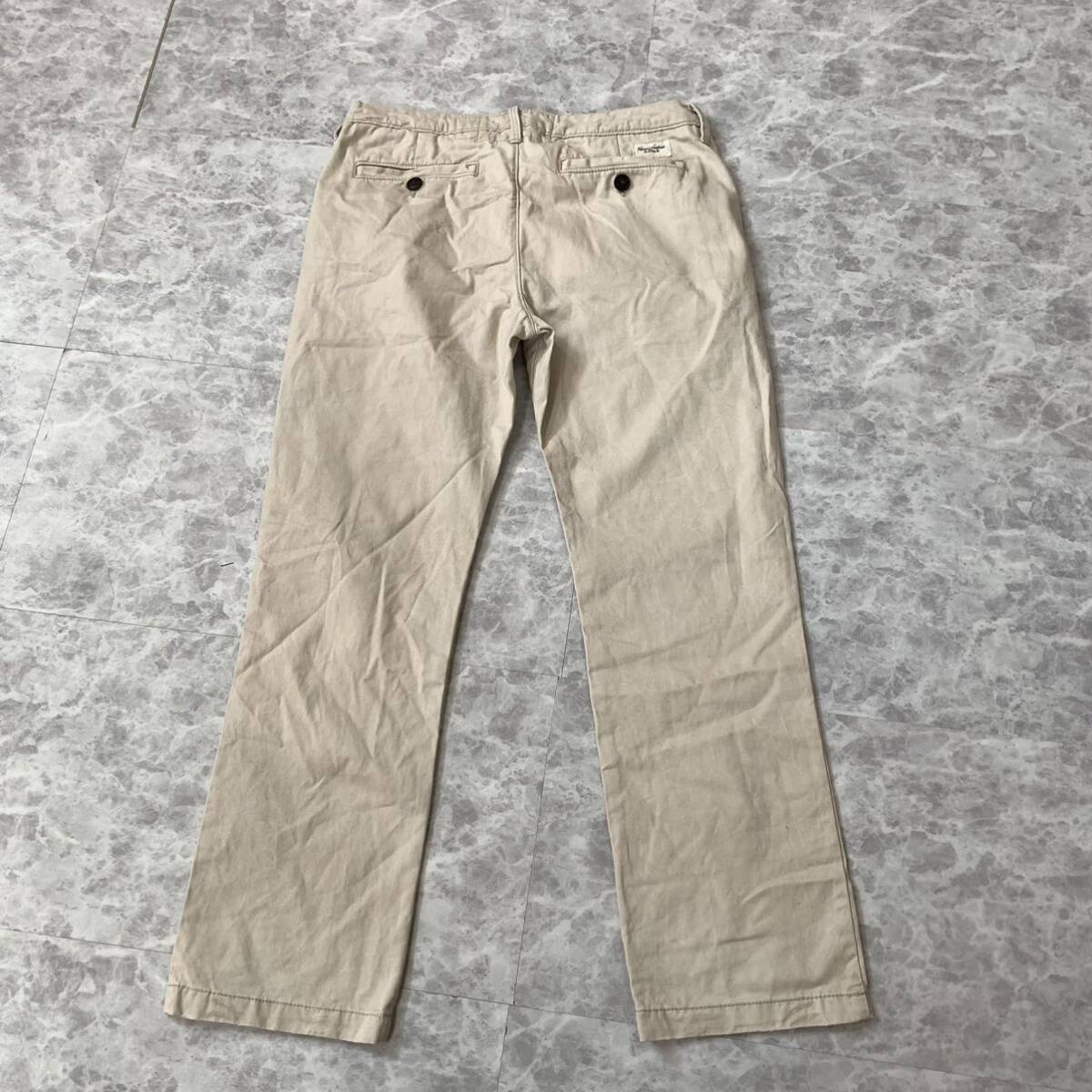 HH ▼ 都会のカジュアルウェア 'ボタンフライ' Abercrombie＆Fitch アバクロンビーアンドフィッチ チノパン ワークパンツ size:32 beige_画像6