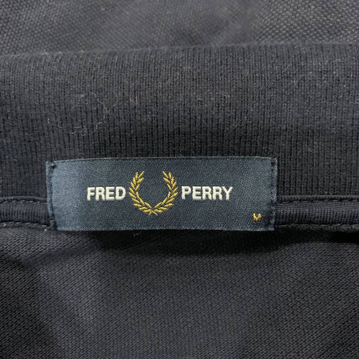 G V refined design!! FRED PERRY × PLAYCOMMEdesGARCONS Fred Perry Heart embroidery polo-shirt with short sleeves size:M men's NAVY tops 