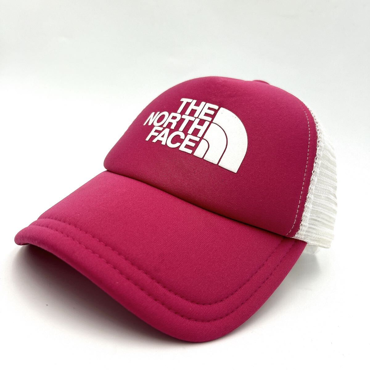 ■ アウトドア '人気モデル' THE NORTH FACE ノースフェイス KIDS LOGO MESH CAP ストラップ バッグ キッズ メッシュ キャップ KM NNJ01407_画像1