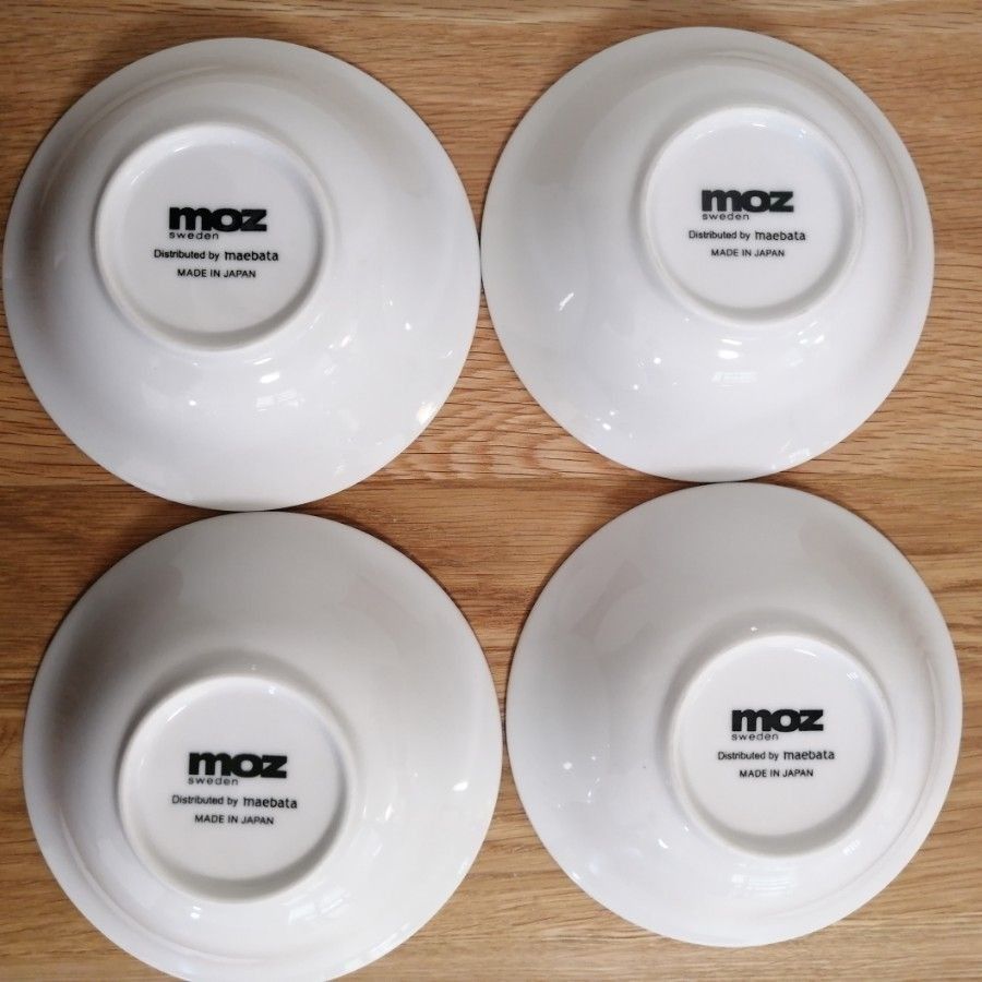 スウェーデン　MOZ　マルチボウル　洋食器　サラダ皿　スープ皿　４枚セット