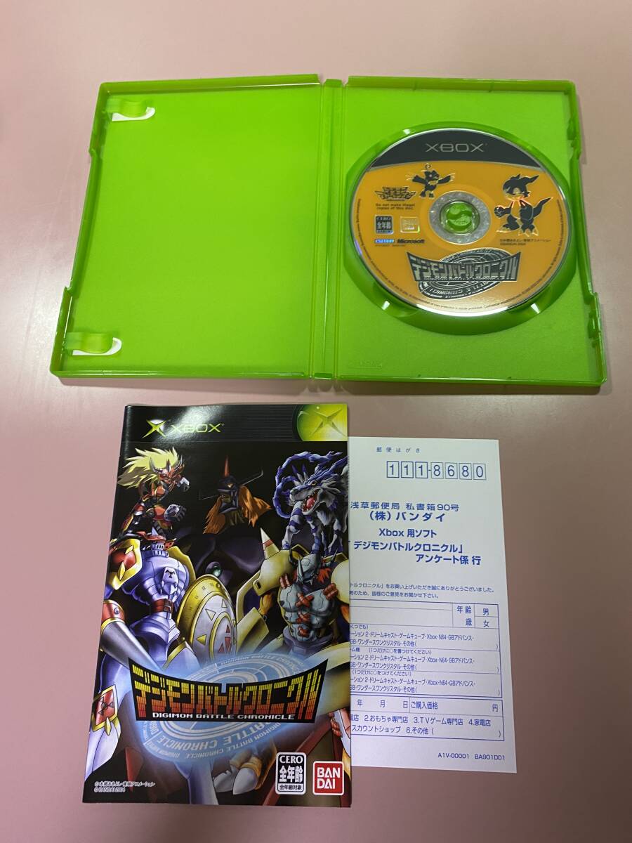 Xbox★デジモン バトル クロニクル★used☆Digimon Battle Chronicles☆import Japan JP_画像2