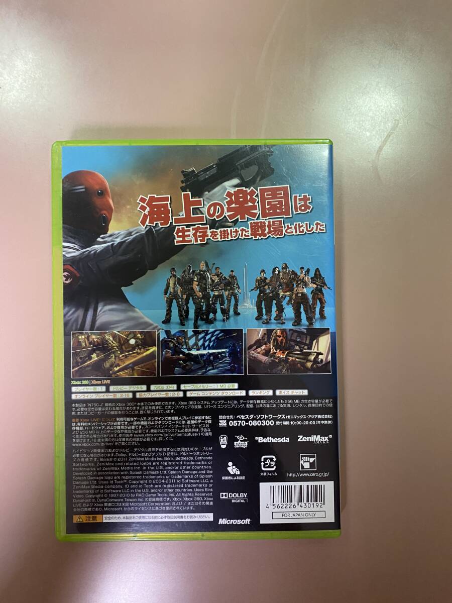 Xbox360★ブリンク★used☆Brink☆import Japan_画像3