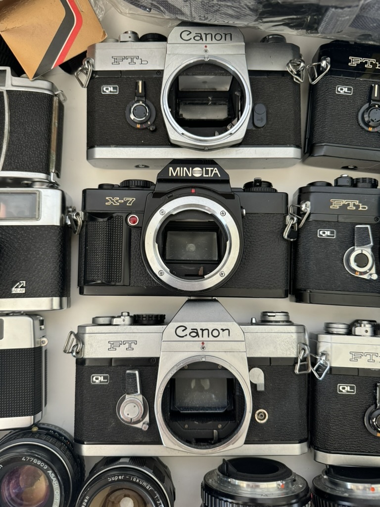 1円〜 まとめ Canon MINOLTA PENTAX OLYMPUS YASHICA フィルム カメラ レンズ ストラップ フラッシュ ジャンクの画像3