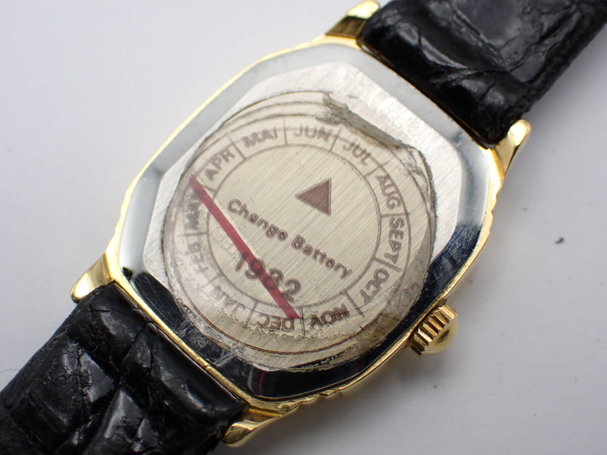 1000円～☆LONGINES ロンジン QZ レディース腕時計 クオーツ 960 6155 白文字盤 スクエア アンティーク/N05297-3の画像4