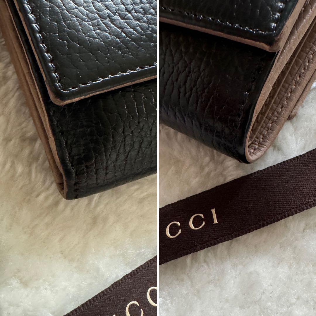 【美品】 79 GUCCI グッチ 3つ折り 財布 コンパクト_画像2