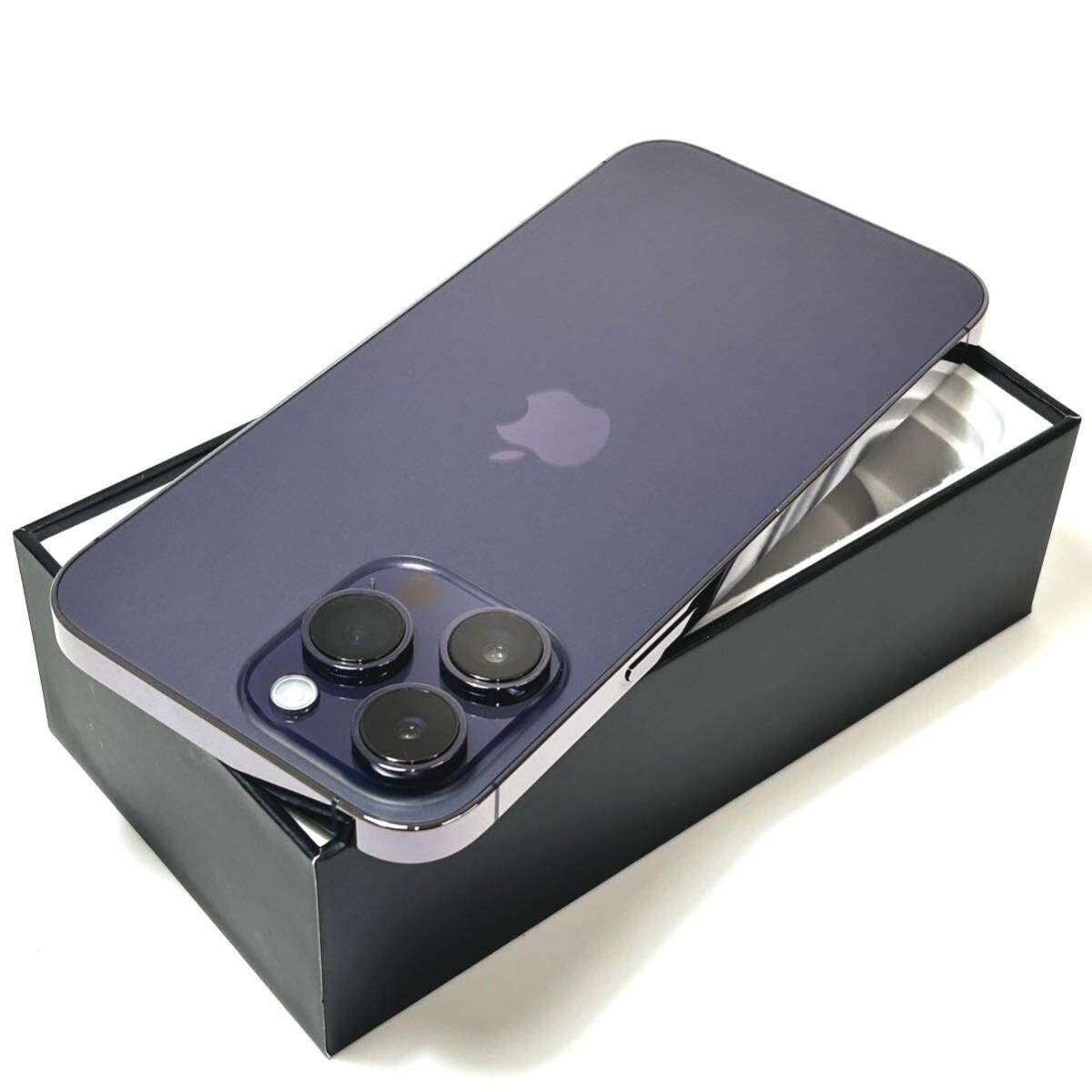 【ジャンク品】Apple｜iPhone 14 Pro Max 128GB｜SIMフリー｜最大バッテリー容量100%｜ディープパープル｜動作確認済｜速達発送可  の画像2