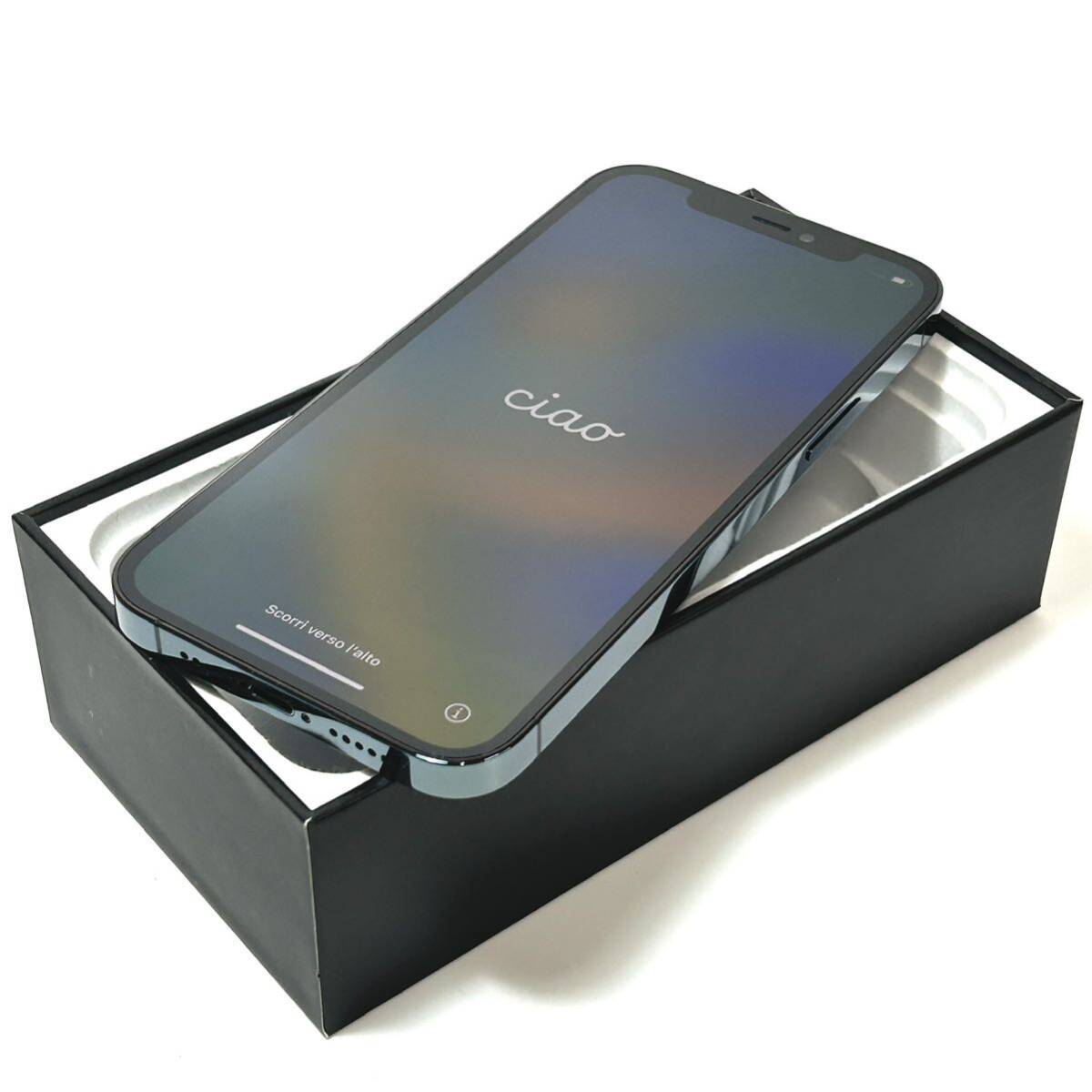 [ очень красивый товар ]AppleliPhone 12 Pro 128GBlSIM свободный l максимальный аккумулятор емкость 90%l Pacific голубой l рабочее состояние подтверждено l срочная доставка отправка возможно 