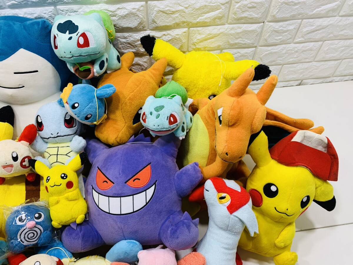 176*160 size fully 1 jpy ~ Pokemon Pocket Monster Pokemon limitation rare goods miscellaneous goods soft toy large amount that time thing Cara together set 