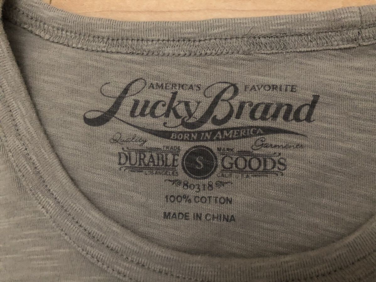 タグ付未使用 ラッキーブランド×トライアンフ Lucky Brand×TRIUMPH Tシャツ 染込みプリント
