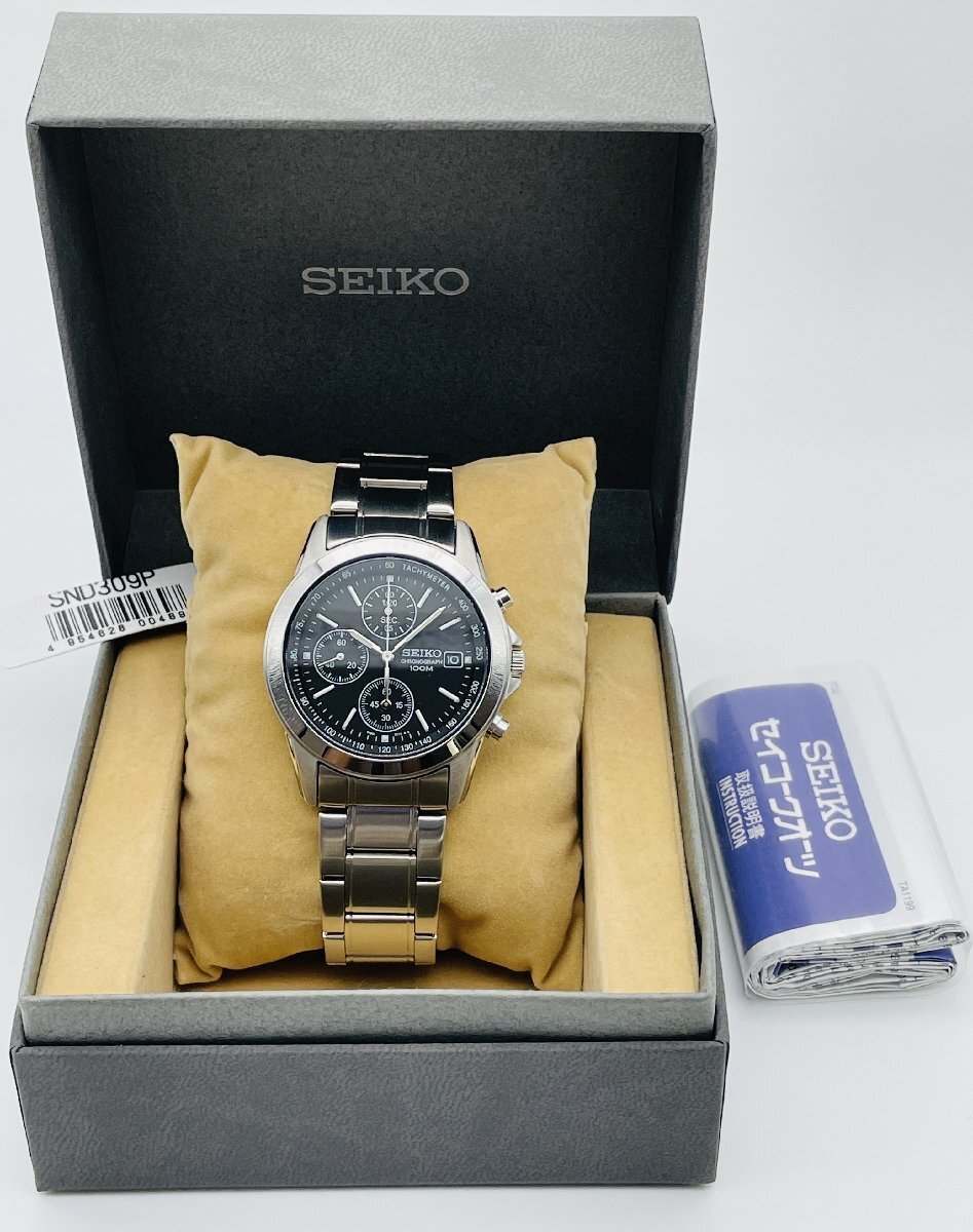 【中古・保証書付き】 セイコー SEIKO クロノグラフ 腕時計【国内正規品】 SND309P メンズ_画像2