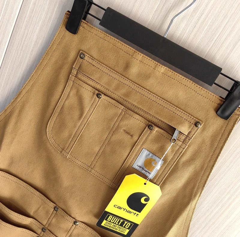 Carhartt◆カーハート ◆ダック ワークエプロン／茶◆作業着 前掛け アウトドア キャンプ_画像6