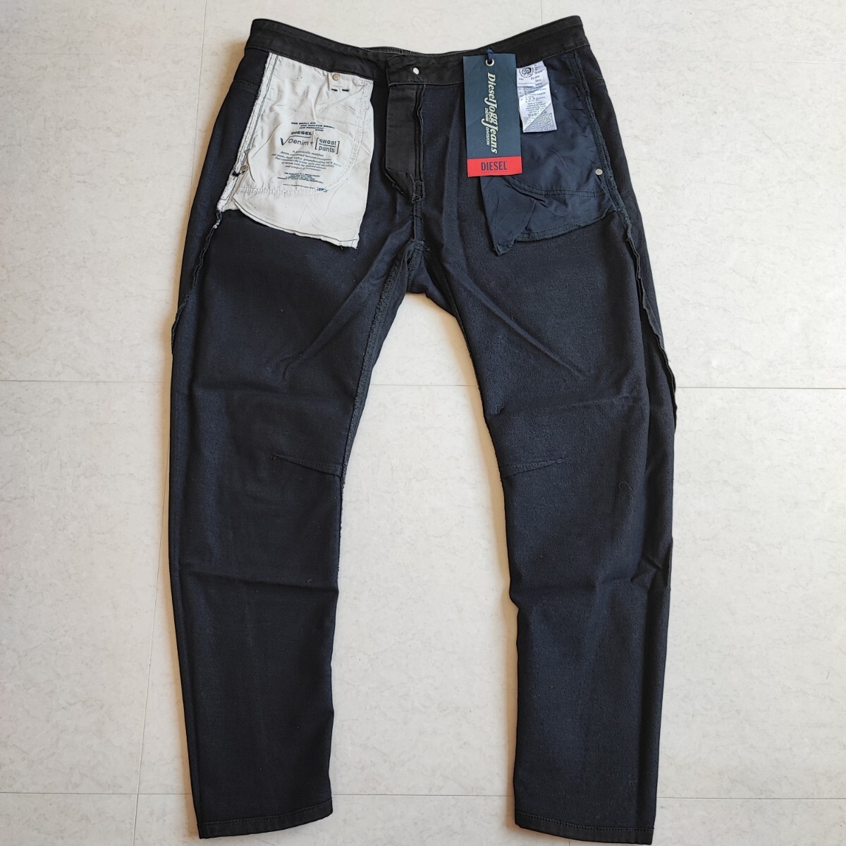 DIESEL Ｗ３１ ディーゼル ブラック デニム ジョグ ジーンズ JOGG JEANS FAYZA-NE 069DU 送料込み