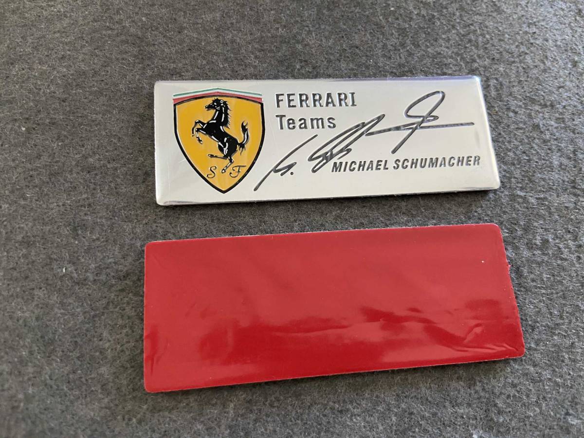 フェラーリ Ferrari★8*3CM★ カーステッカー エンブレム プレート アルミ製 フェンダーバッジ シール 傷を隠す 2枚セット 512番_画像3