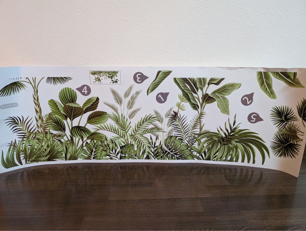ウォールステッカー 植物 ボタニカル 自然 緑 壁紙 模様替え DIY