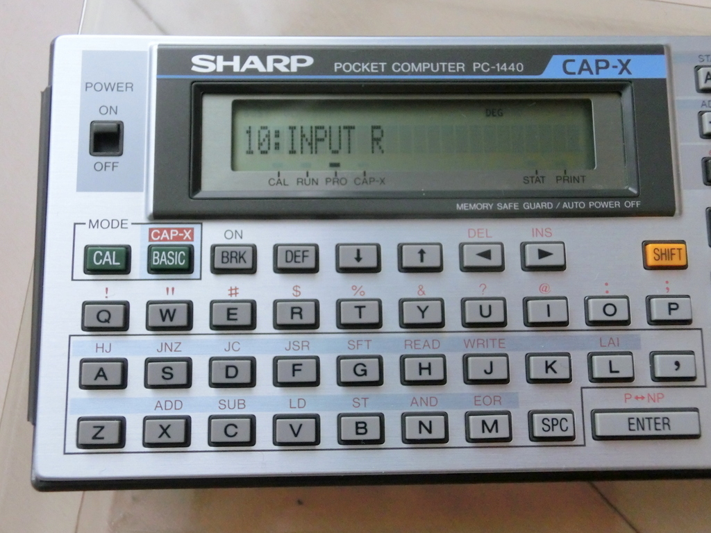 PC-1440 SHARP ポケコン シャープ ポケットコンピュータ 動作品 取扱説明書 外箱 RAM 4.2K アセンブラ シミュレーション CAP-X 関数電卓の画像5