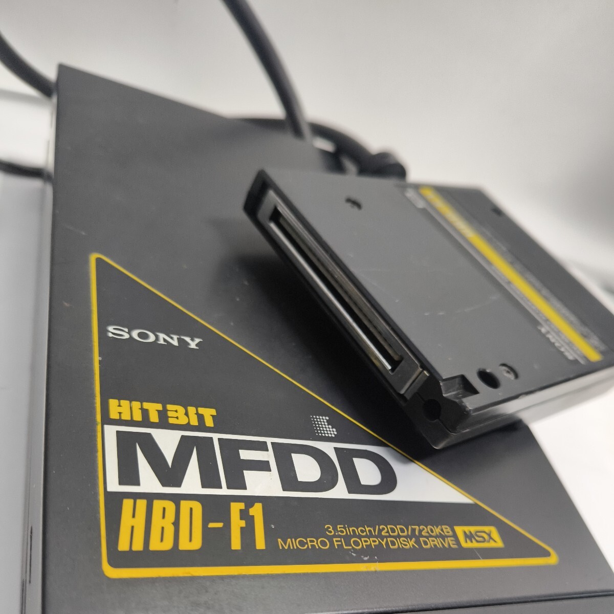 「2FG410」B6346M SONY マイクロフロッピーディスクドライブ MSX MFDD HBD-F1 通電確認 現状出品(240502)の画像3