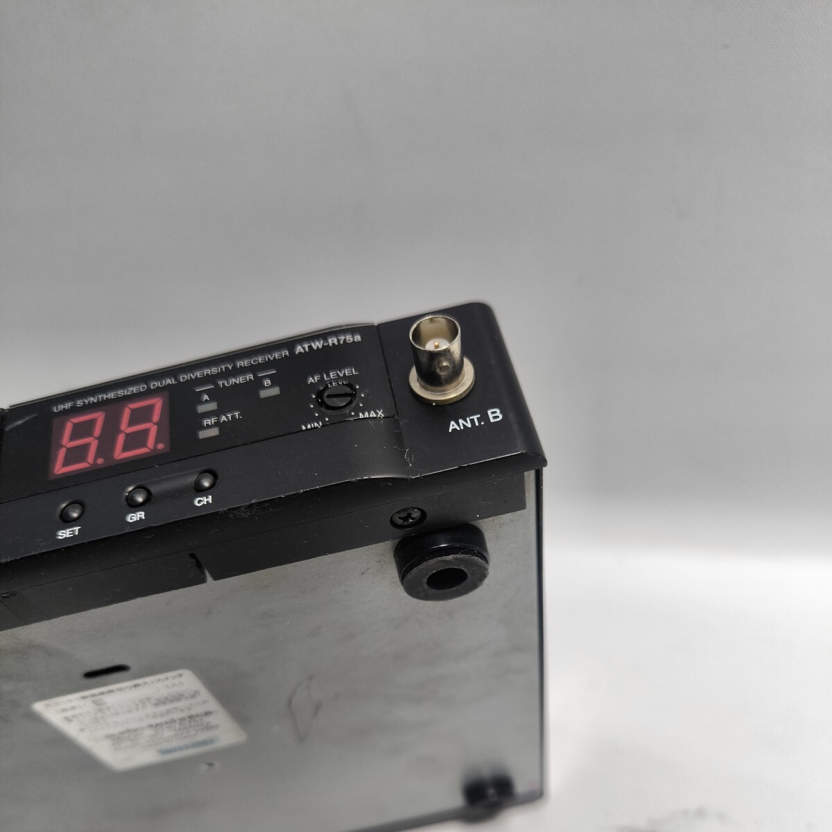 「2FL29」audio-technica ATW-R75a 電波式ワイヤレスレシーバー 中古品現状出品(240517)_画像7