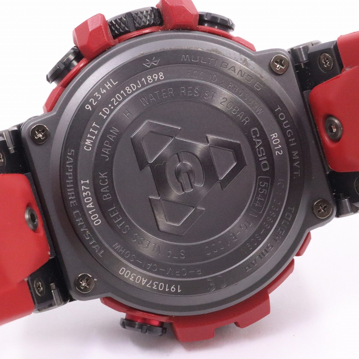 カシオ G-SHOCK MT-G Bluetooth ソーラー電波 メンズ 腕時計 ブラック×レッド 純正樹脂バンド MTG-B1000B-1A4JF【いおき質店】_画像8