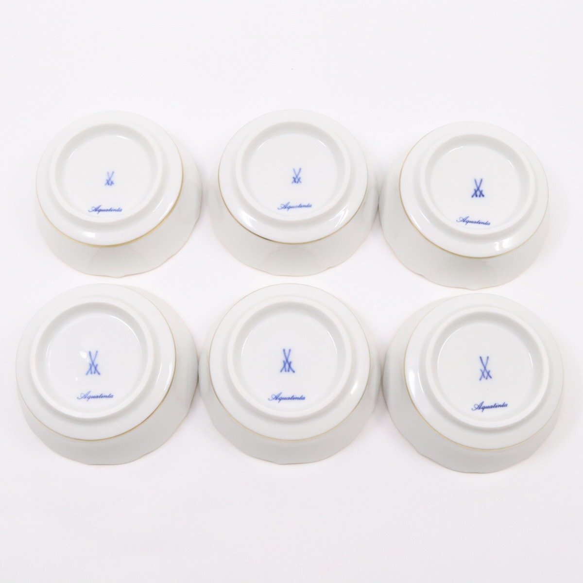 希少品】MEISSEN マイセン 歴代双剣マーク ボウル 小鉢 小皿 希少品】MEISSEN マイセン 歴代双剣マーク ボウル 小鉢 小皿