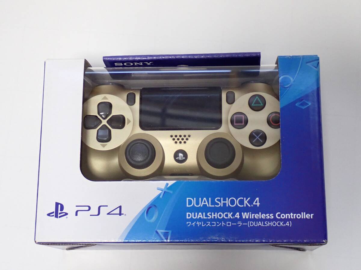 PS4 ワイヤレスコントローラー（DUALSHOCK 4） 限定色ゴールド CUH-ZCT2J14の画像1