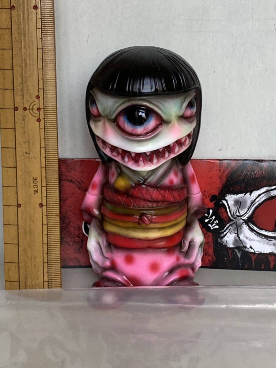 かっこわらい雑貨店よしこ未使用品のピンク着物 - ソフビ かっこわらい雑貨店よしこ未使用品のピンク着物 - ソフビ