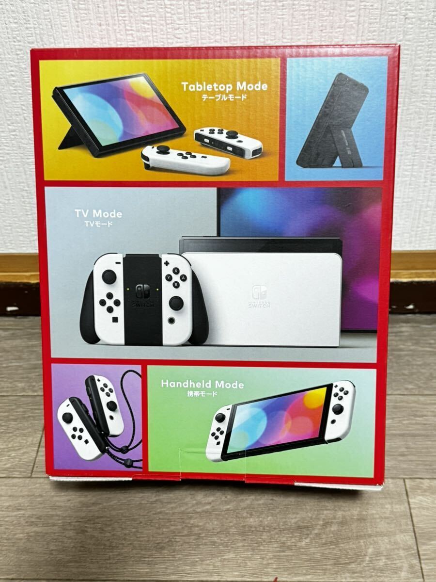 【新品】任天堂 Nintendo Switch(有機ELモデル) ニンテンドースイッチ Joy-Con(L)/(R) ホワイト本体 の画像2