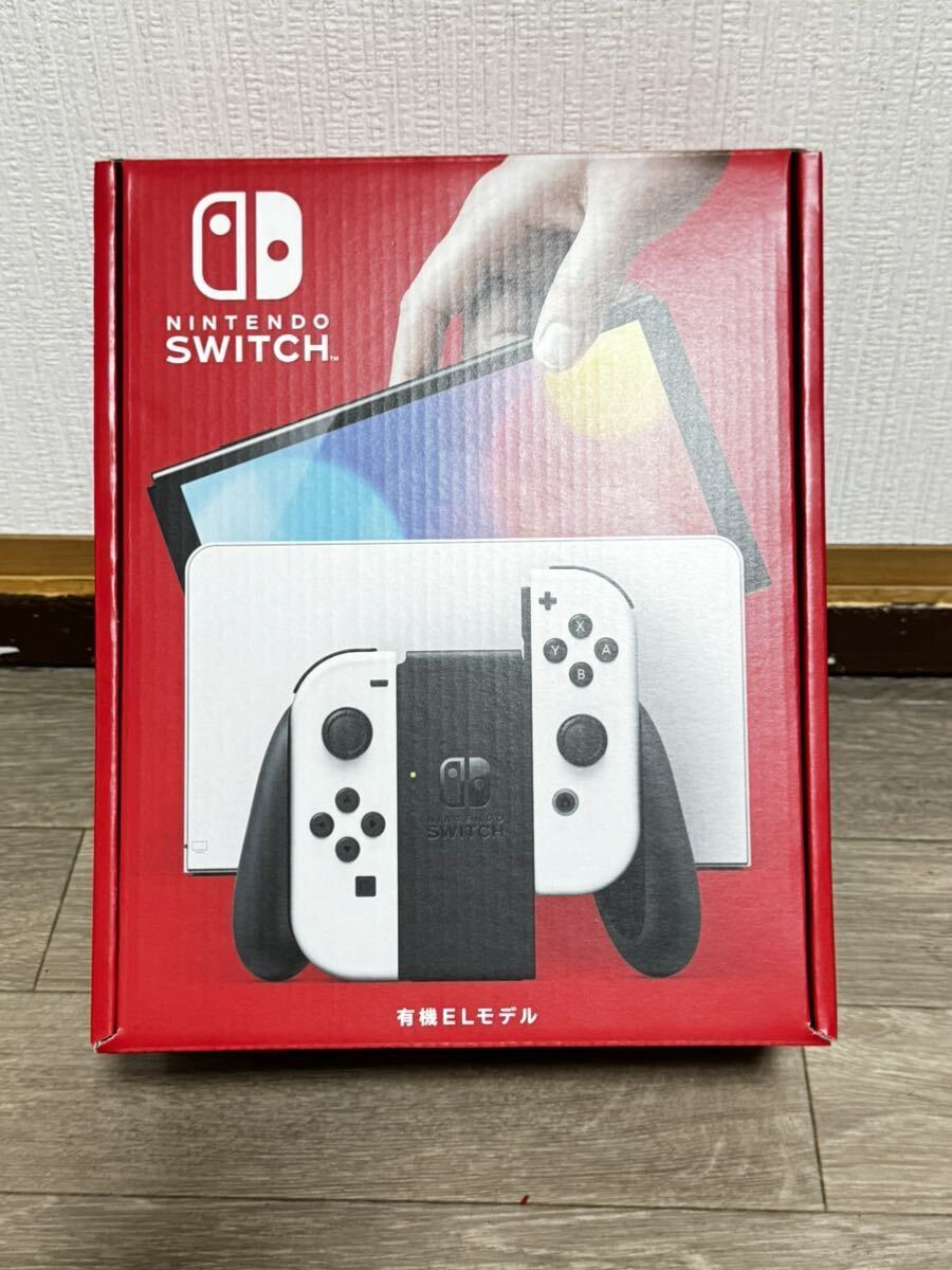 【新品】任天堂 Nintendo Switch(有機ELモデル) ニンテンドースイッチ Joy-Con(L)/(R) ホワイト本体 の画像1