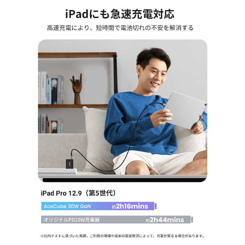 送料無料【訳あり・未使用品】UGREEN PD 急速充電器 USB-C 30W■ブラック■QC4＋/PD3.0/PPS対応■USB Type-C■折りたたみプラグ式の画像5