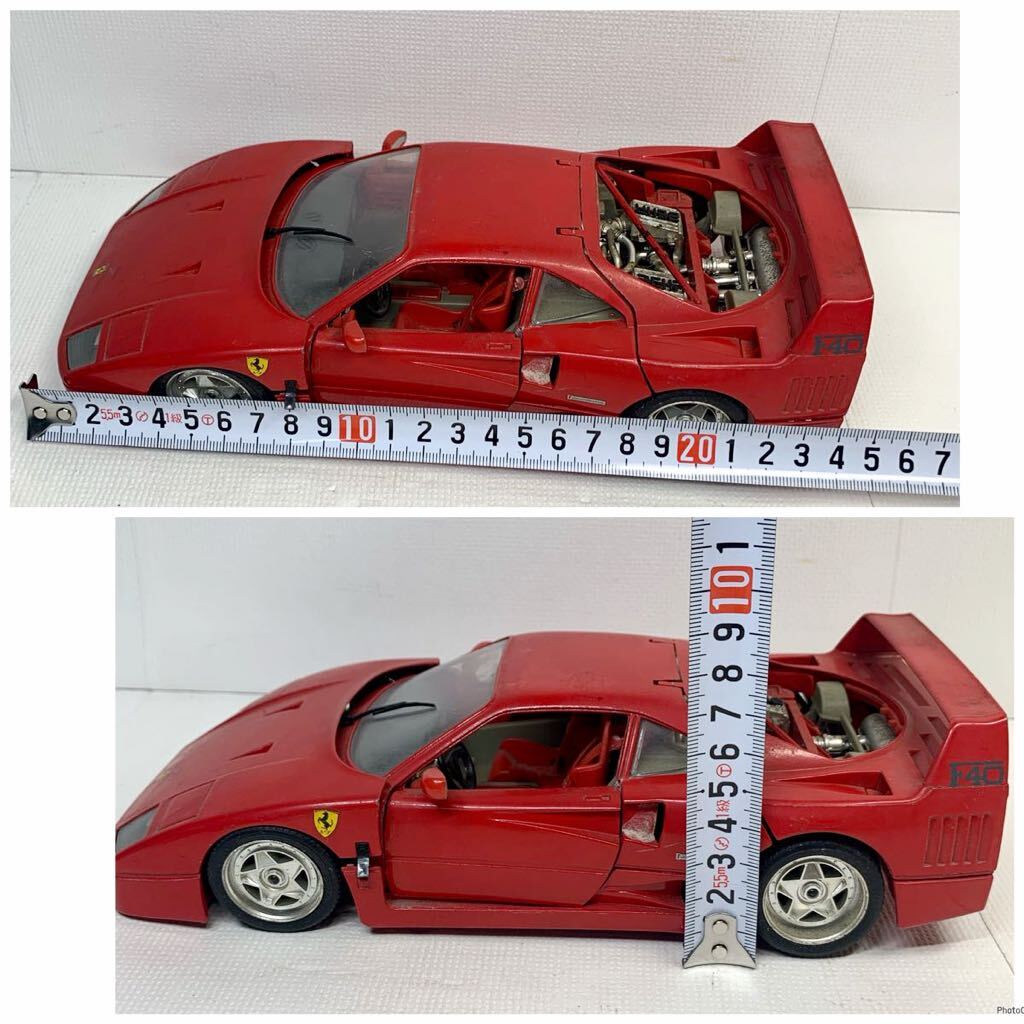 Bburago ブラーゴ 1/18 Ferrari フェラーリ F40 1987 ミニカー イタリア製 ジャンク品 の画像10