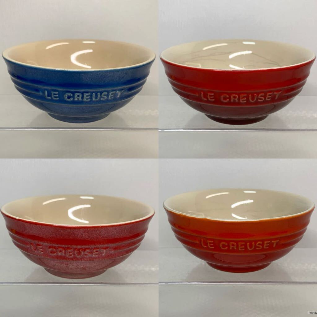 LE CREUSET　ル・クルーゼ　ボウル　小鉢　4個セット　直径 10cm_画像1