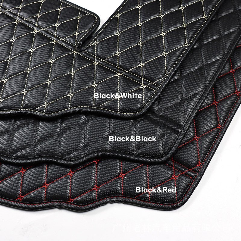  Suzuki Jimny luggage mat JB64 JB74 2019-2023. applying 3 sheets exclusive use trunk mat 3D full ka Barker go mat leather waterproof enduring friction black red 