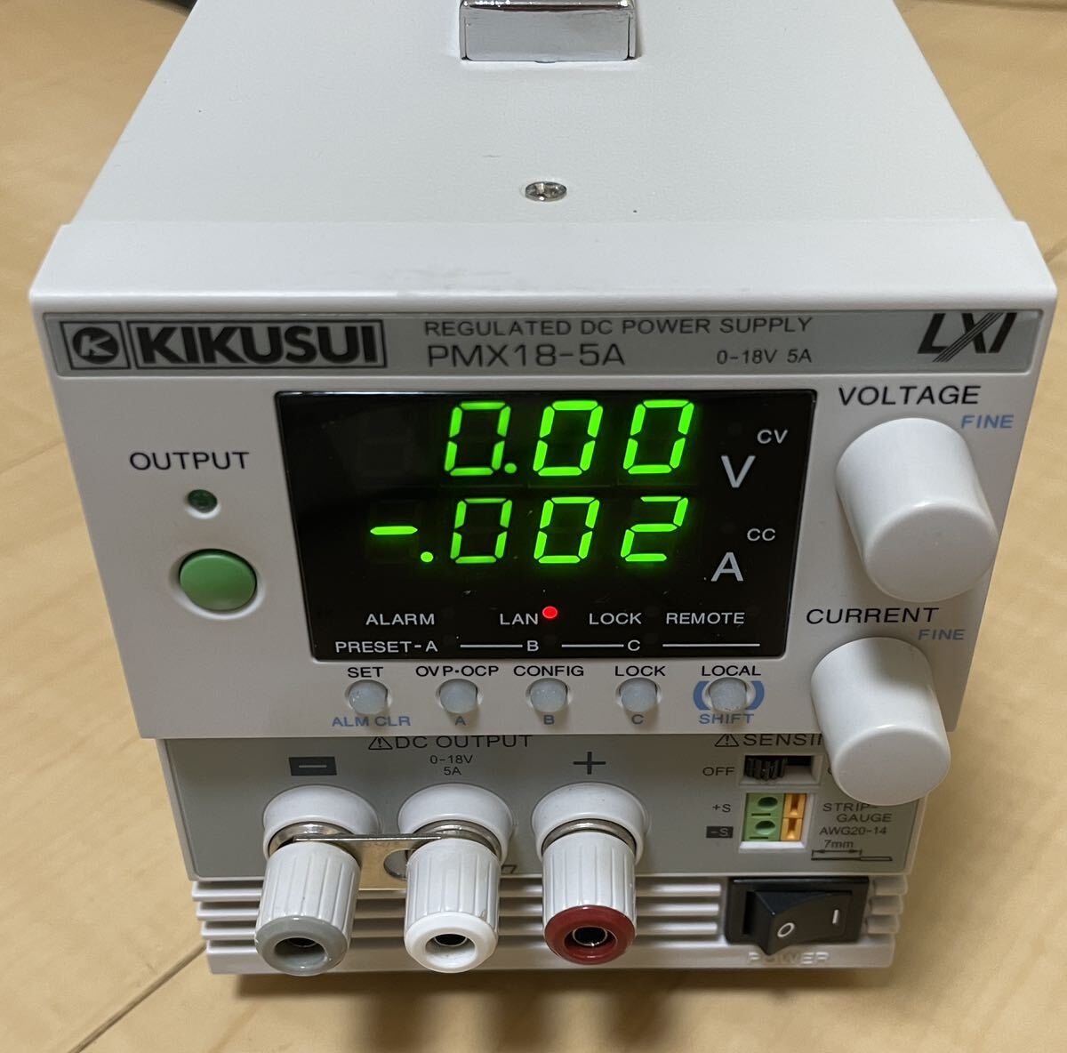 菊水電子工業 KIKUSUI 直流安定化電源 PMX18-5A 出力18V 電流5A_画像1