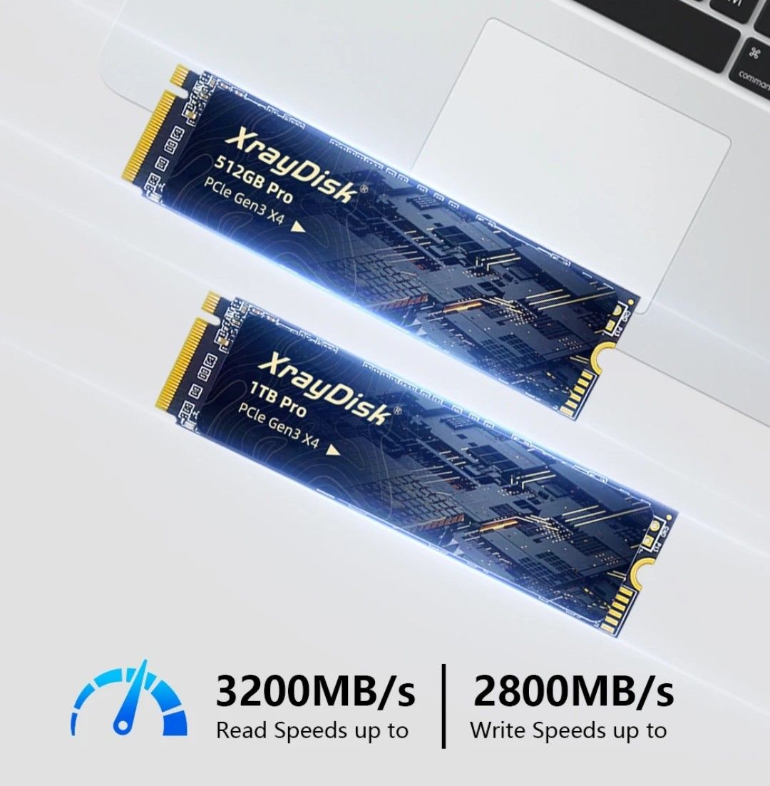 【新品】XrayDisk Pro 512GB m.2 nvme SSD 