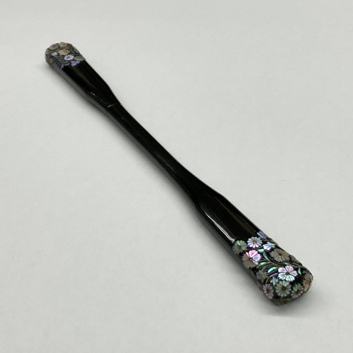 * kimono small articles . ornamental hairpin mile display . have lacqering mother-of-pearl skill antique goods 2 piece set!