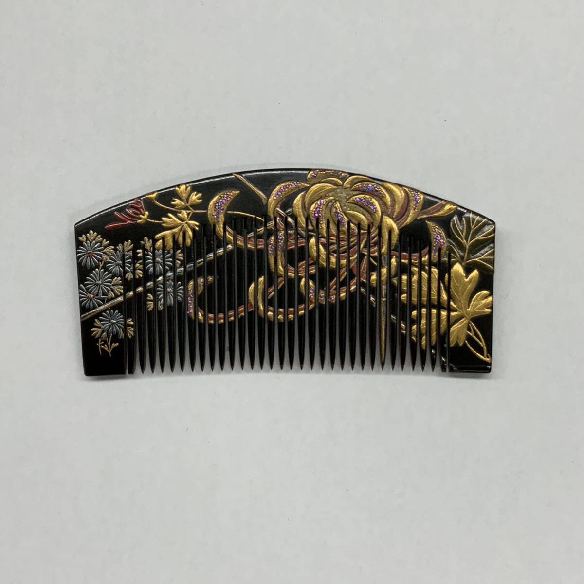 * kimono small articles . ornamental hairpin mile display . have lacqering mother-of-pearl skill antique goods 2 piece set!