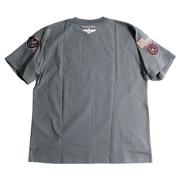 AVIREX アヴィレックス 新品 TOP GUN ダストデビル グラフィックパッチ 丸首 半袖 Tシャツ カットソー 3134046 401 2XL ▲015▼bus253usの画像2