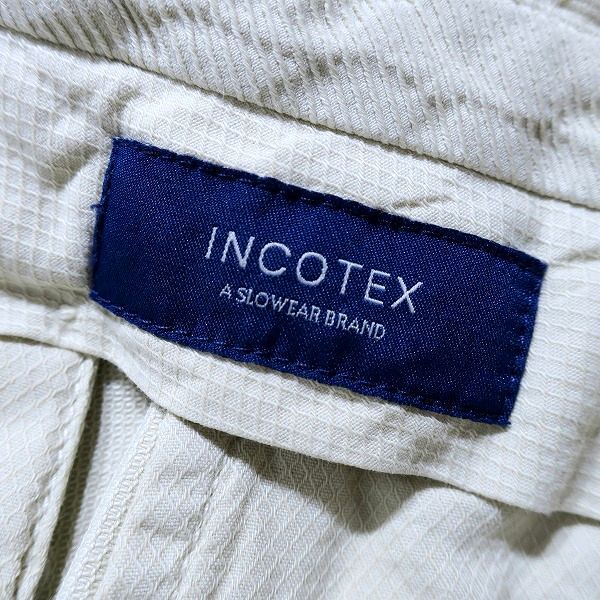 INCOTEX インコテックス 定価3.5万 大きいサイズ SLIM FIT 上質コットン混 ストレッチ パンツ スラックス 1AGW30 021 54 ▲055▼bus9618a_画像7