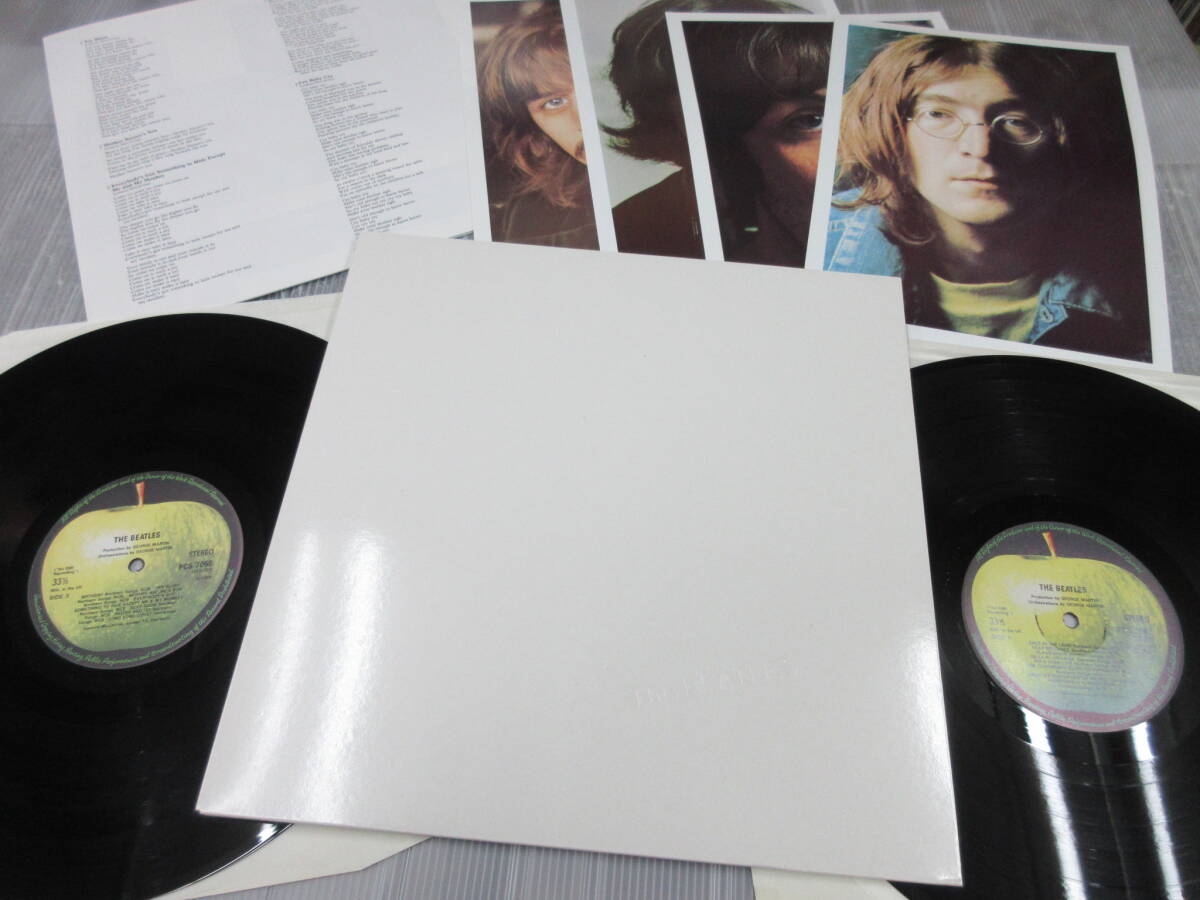 Beatles White Album ホワイトアルバム ビートルズ /UK盤 アナログ 最終プレス Dmm ポスターポートレイト完品 美盤_画像1