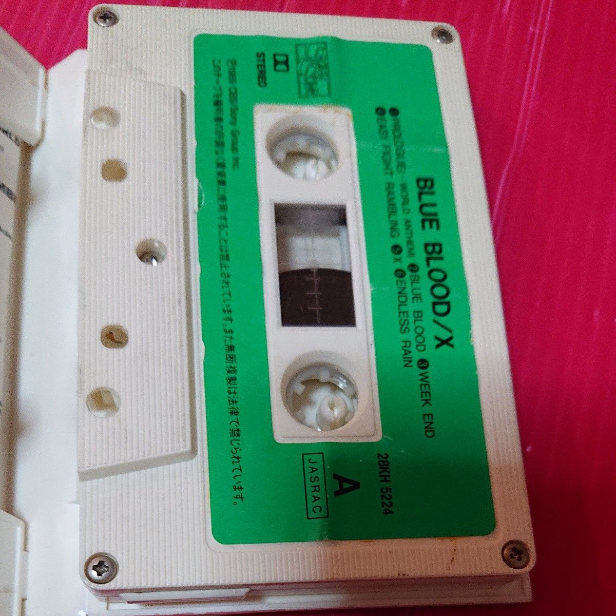 エックス ジャパン  x japan  カセットテープ ブルーブラッド blue blood カセットテープ