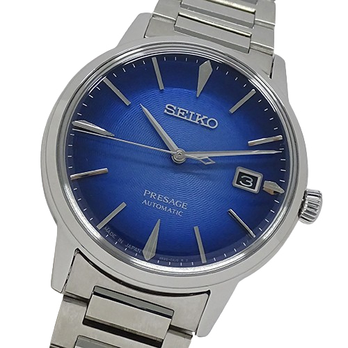 １円〜 セイコー SEIKO プレサージュ 4R35-05E0 SARY217 時計 メンズ ブランド メカニカル 自動巻き AT ステンレス SS ブルー(v0080903000)_画像1