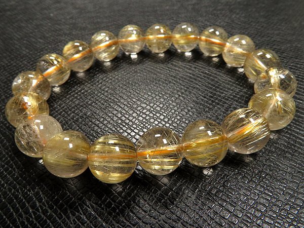 g400 jpy yellow gold [ Taichi n rutile ] crystal bracele M*10.5mm regular price 1.4 ten thousand jpy 