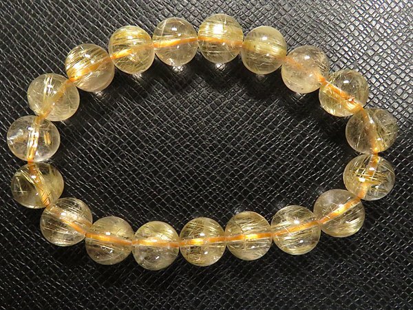 g400 jpy yellow gold [ Taichi n rutile ] crystal bracele M*10.5mm regular price 1.4 ten thousand jpy 