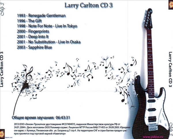 LARRY CARLTON CD3+CD4 大全集 MP3CD 2P￠_画像2