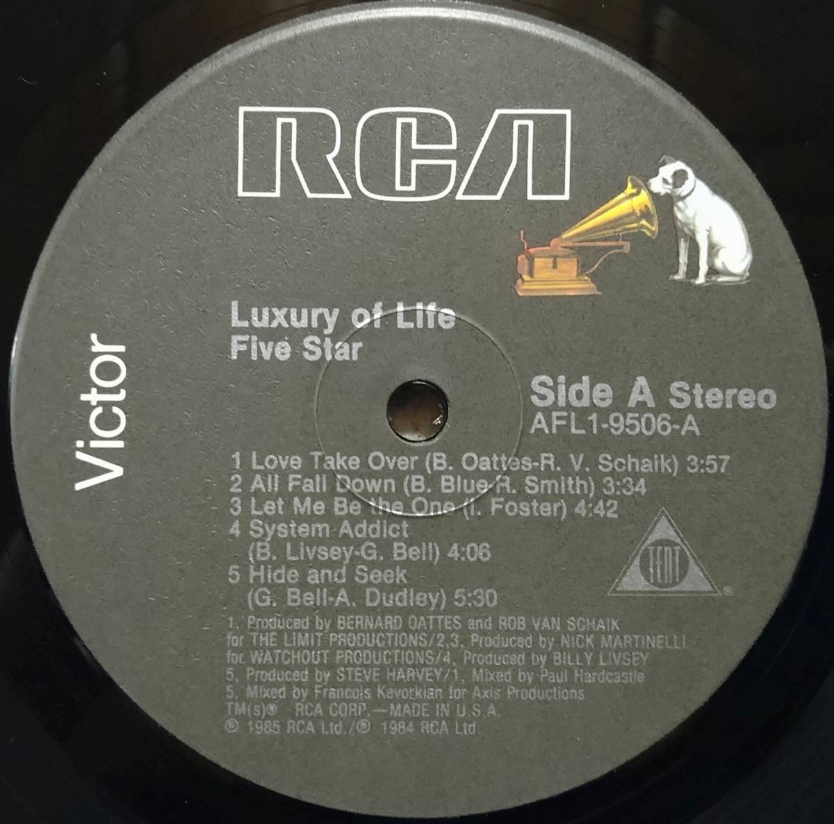 【LP Soul R&B】Five Star「Luxury Of Life」オリジナル US盤 シュリンク付_Side1