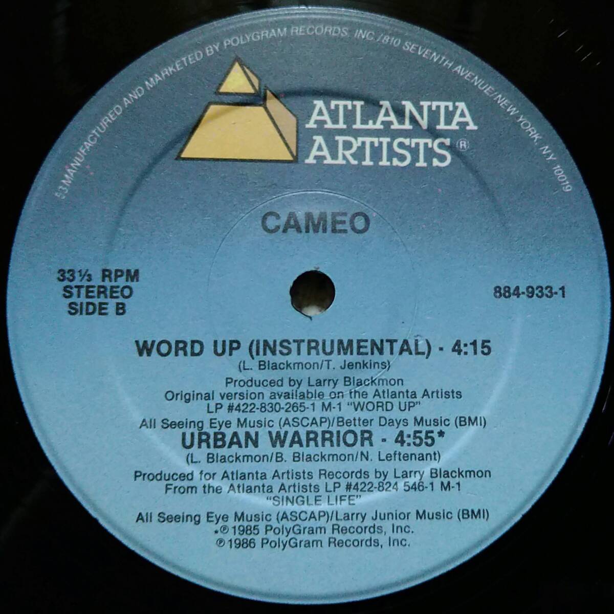 【12's Soul Funk】Cameo「Word Up!」US盤 シュリンク付！_Side2