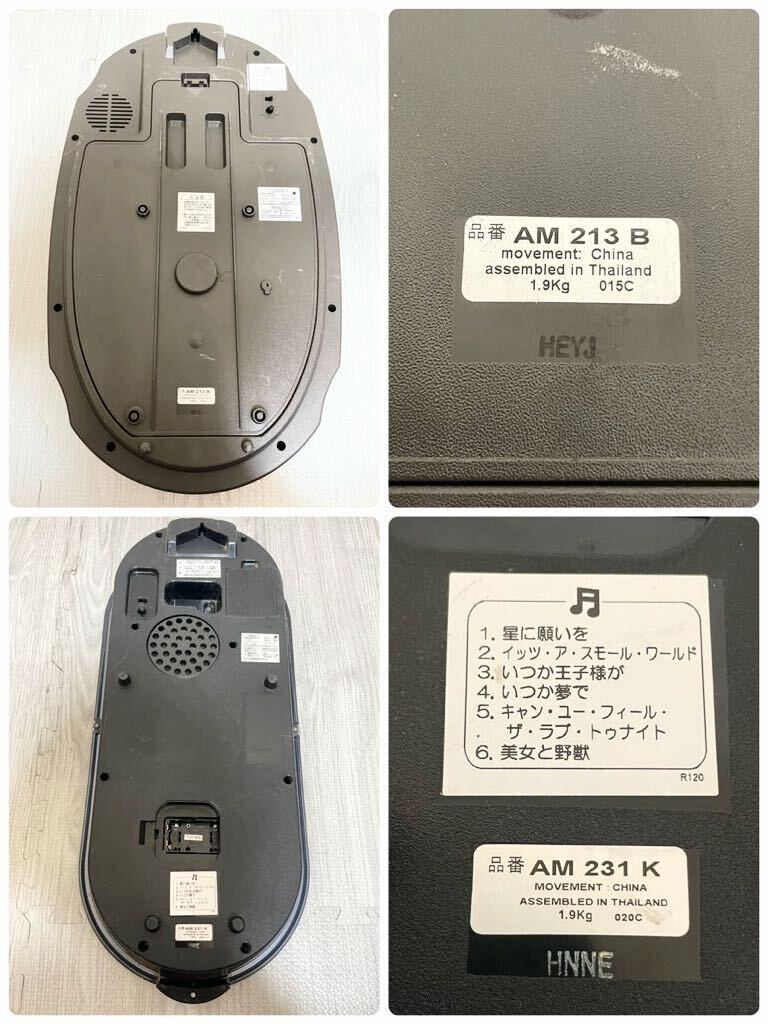 からくり時計 リズム時計 スモールワールド 4MH751RH 4MH754 SEIKO セイコー RE555S AM213B AM231K 掛け時計 6点セット_画像10