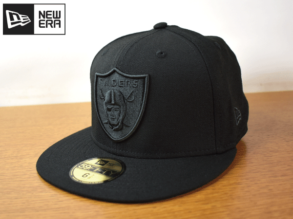 1円スタート!【未使用品】(6-7/8 - 54.9cm) 59FIFTY NEW ERA NFL LAS VEGAS RAIDERS レイダース ニューエラ キャップ 帽子 K51の画像1